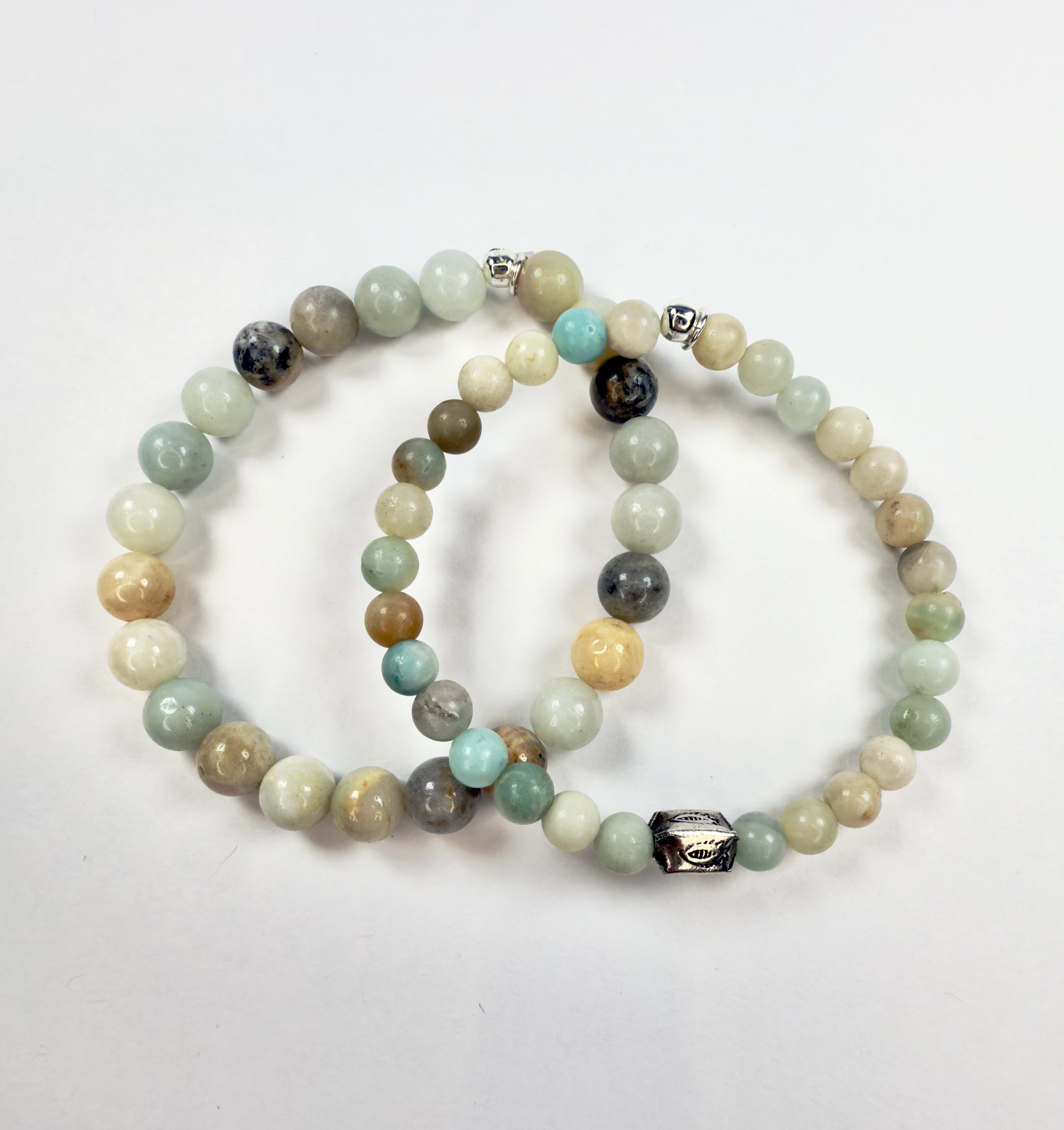 The Malcolm - Amazonite Beaded Bracelet