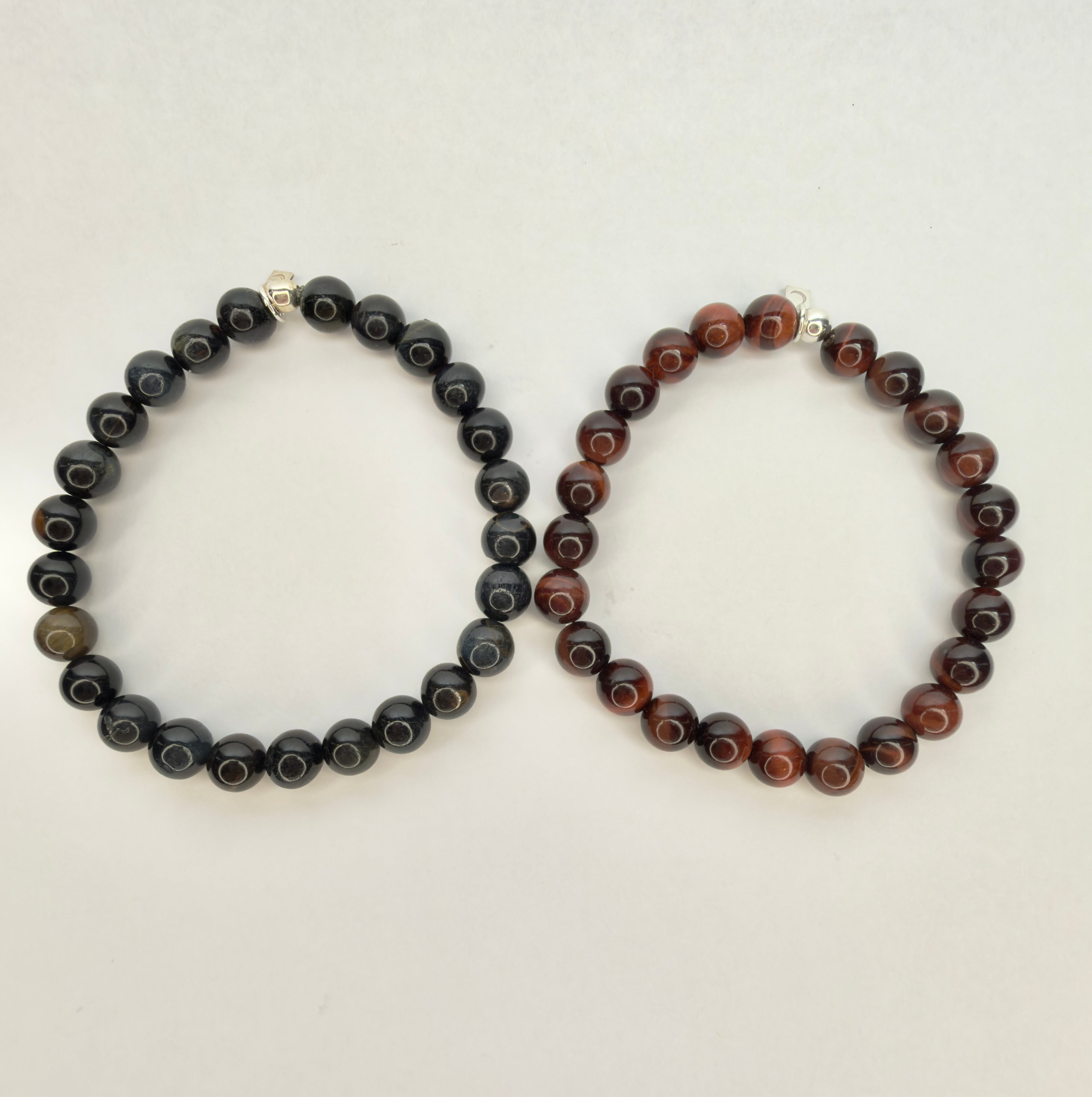 The Lewis - Blue Tiger's Eye Beaded Bracelet