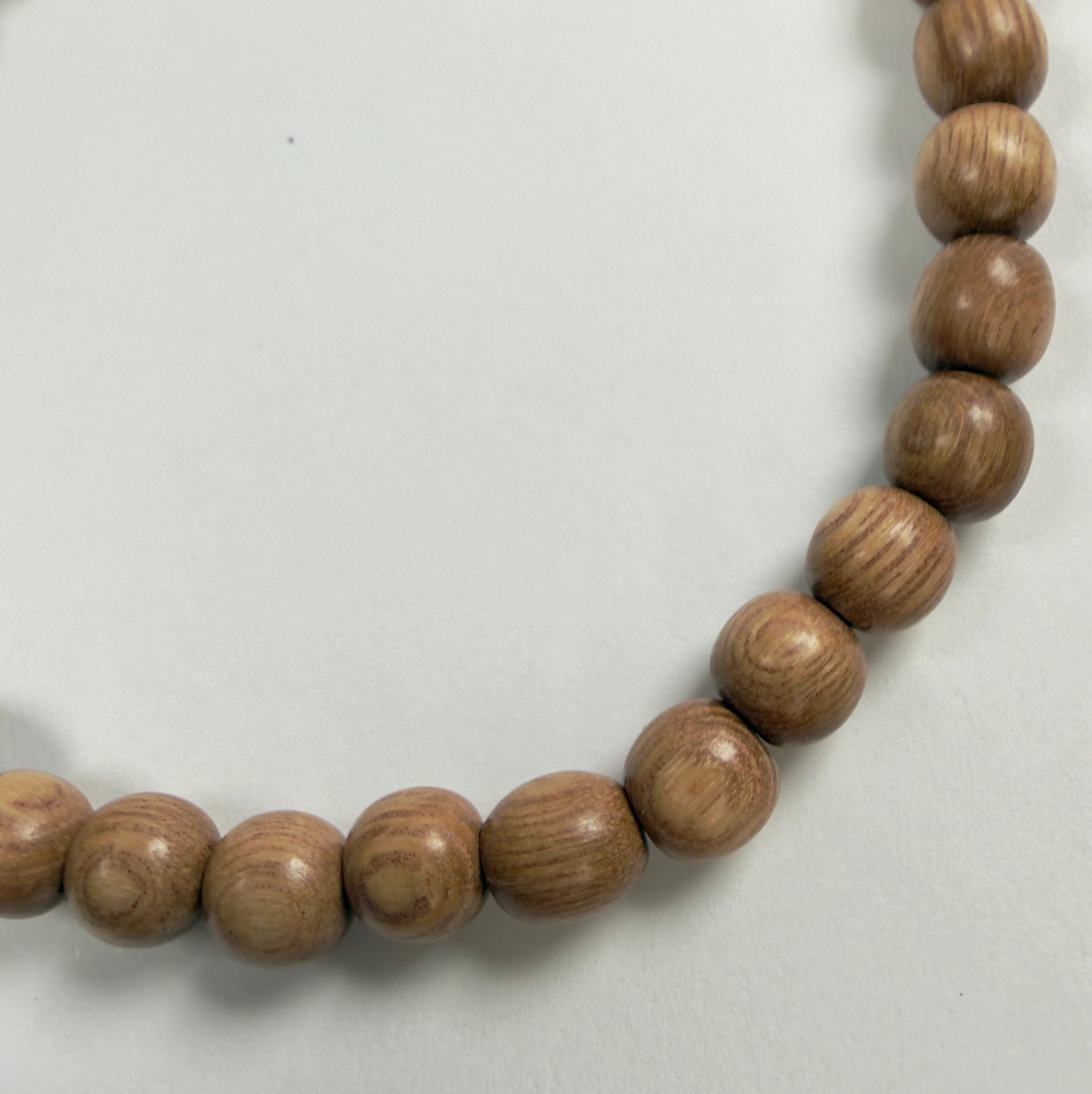 The Essentials Wood Beaded Bracelet in Light Brown