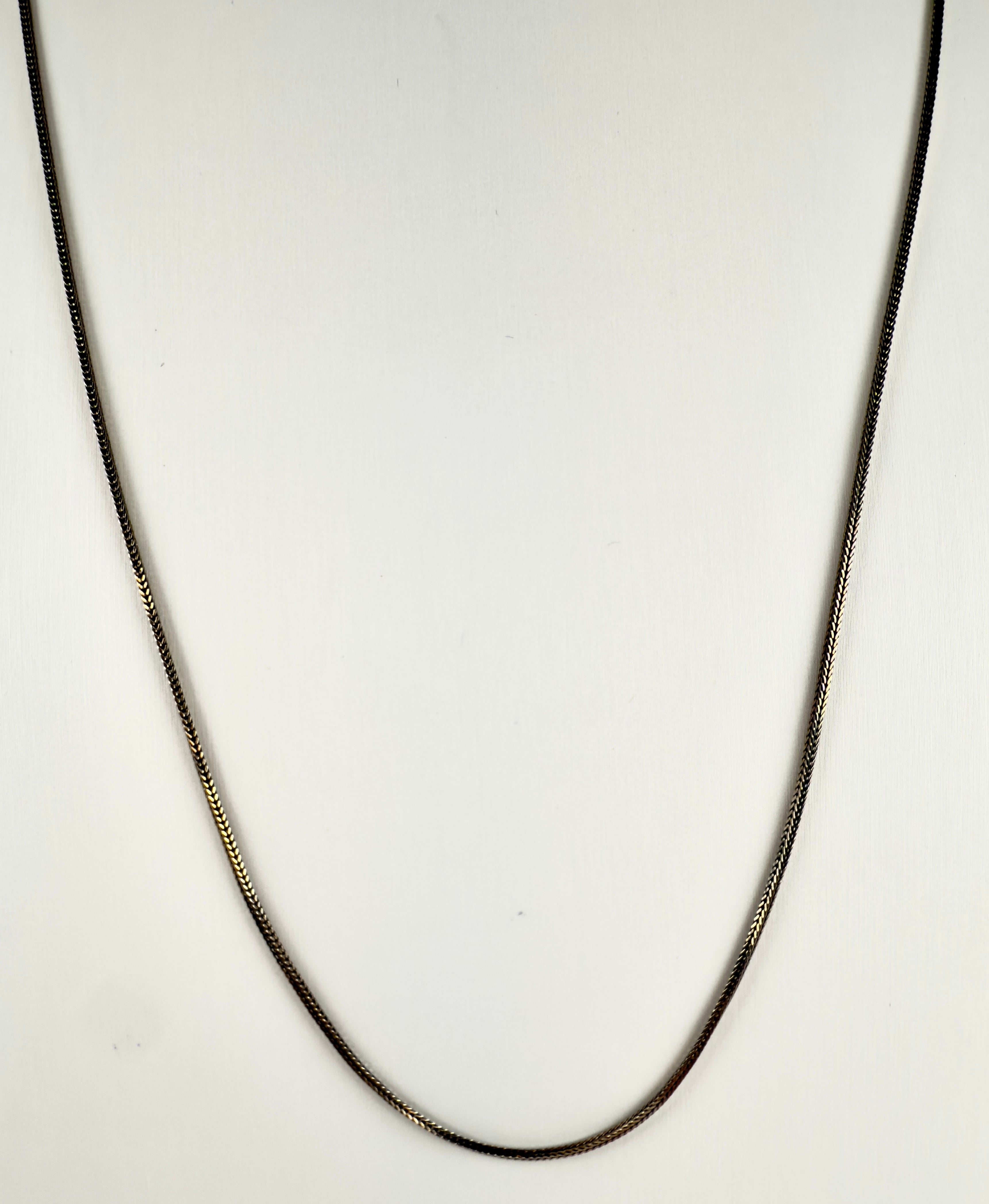 The Cole - Oxidized Wheat Chain Necklace