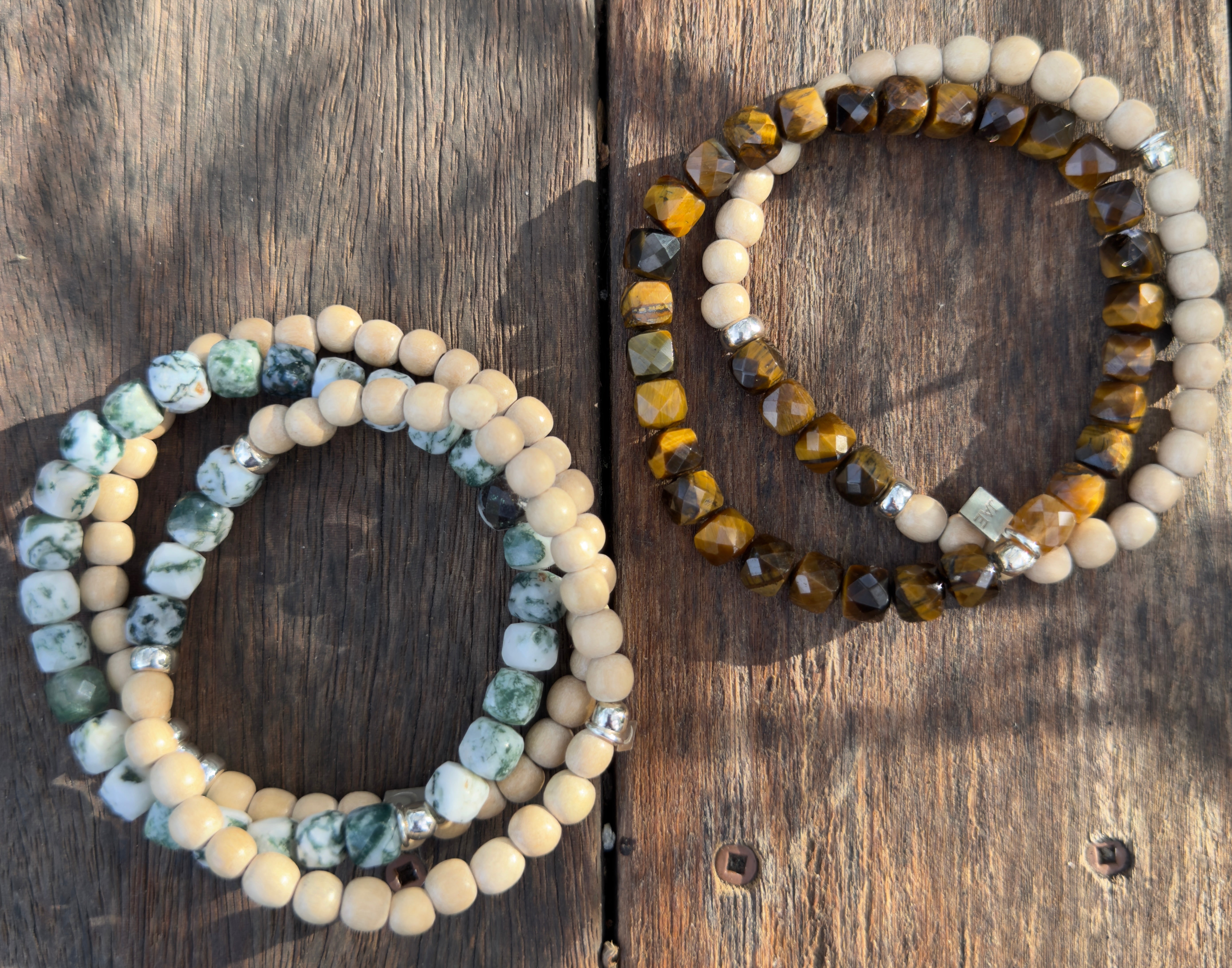 The Milli - Natural Wood Beaded Bracelet