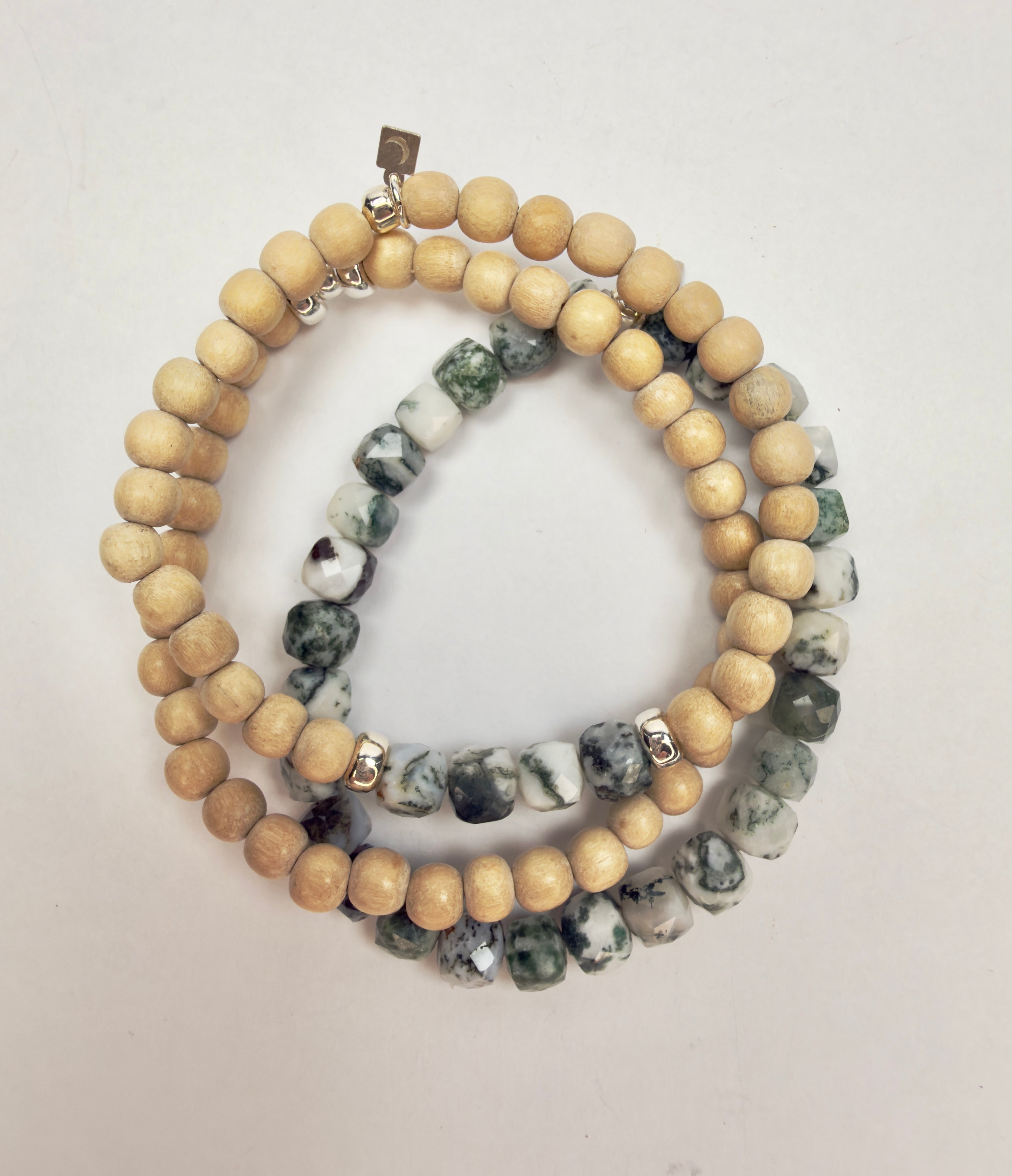 The Milli - Natural Wood Beaded Bracelet