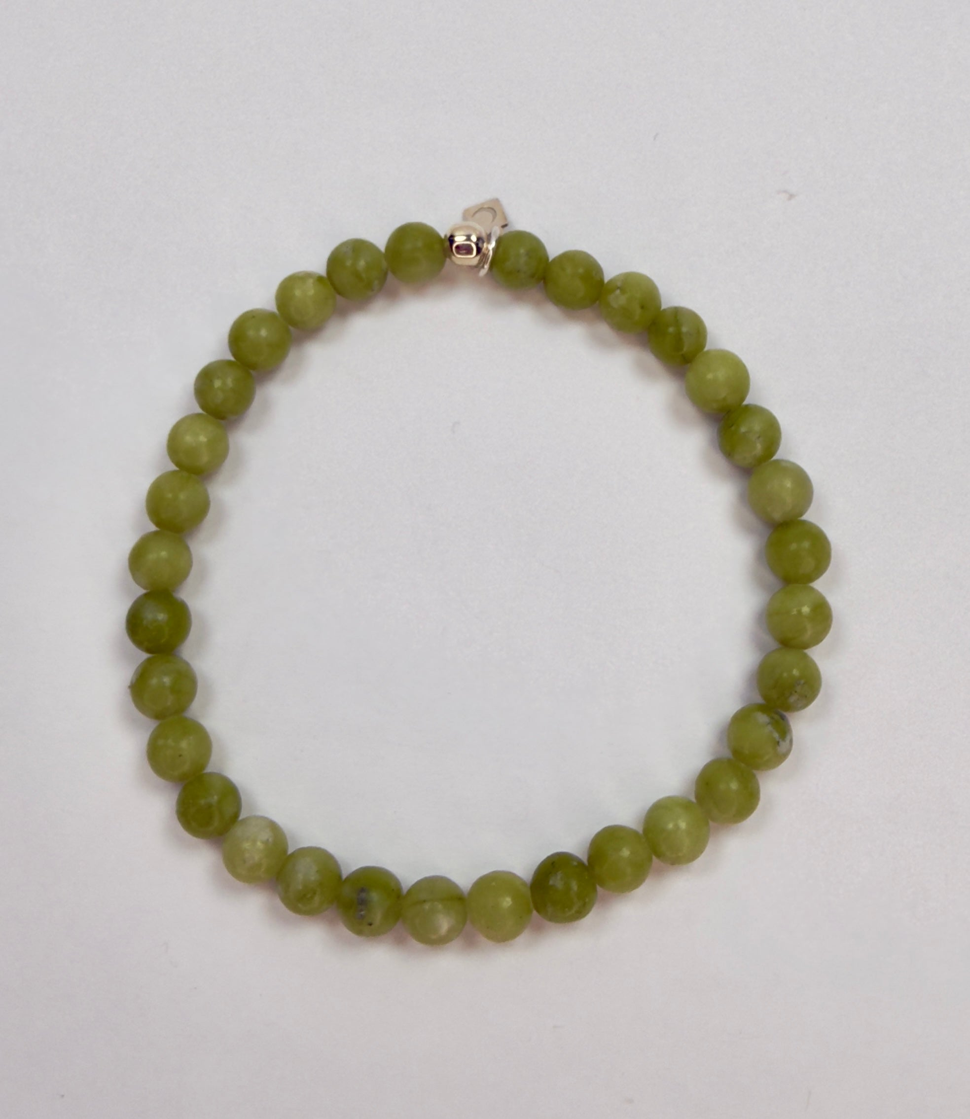 The Joey - Light Green Serpentine Beaded Bracelet